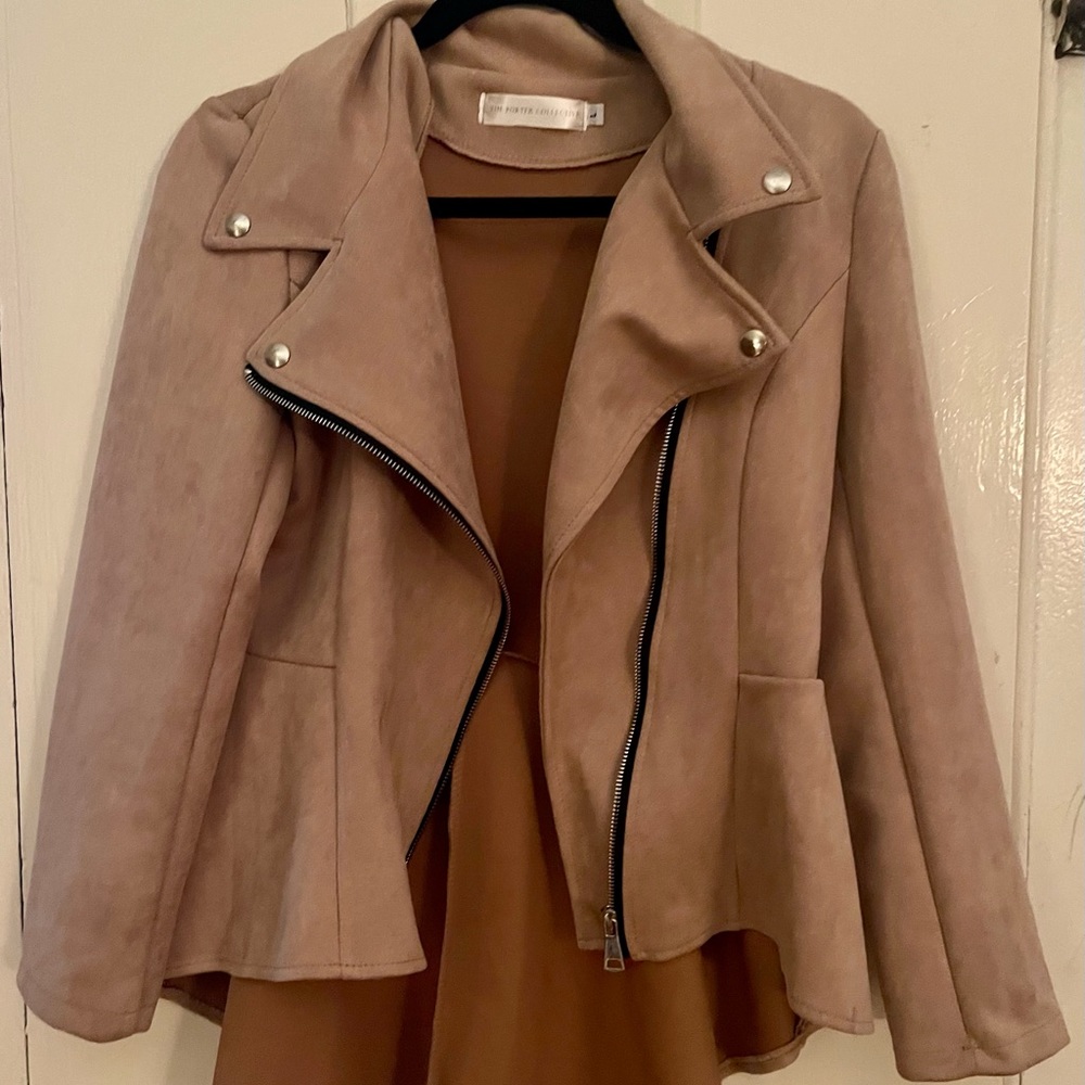 porter collection suede like blazer